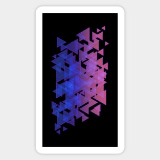 Random triangles overlap design Sticker